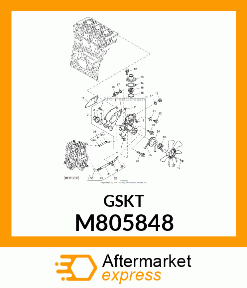 GASKET, PIPE M805848