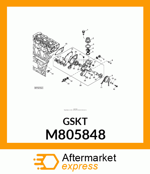 GASKET, PIPE M805848