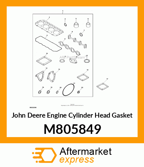 GASKET, CYL. HEAD M805849