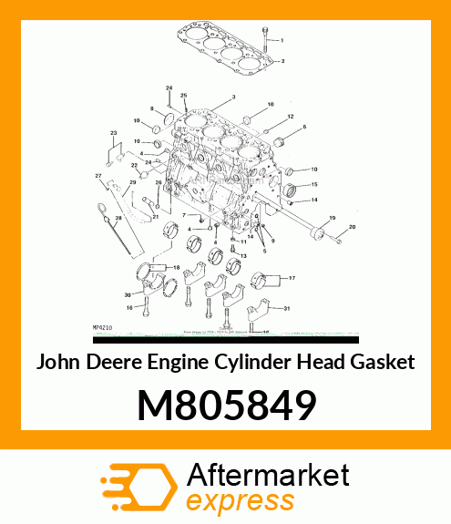 GASKET, CYL. HEAD M805849