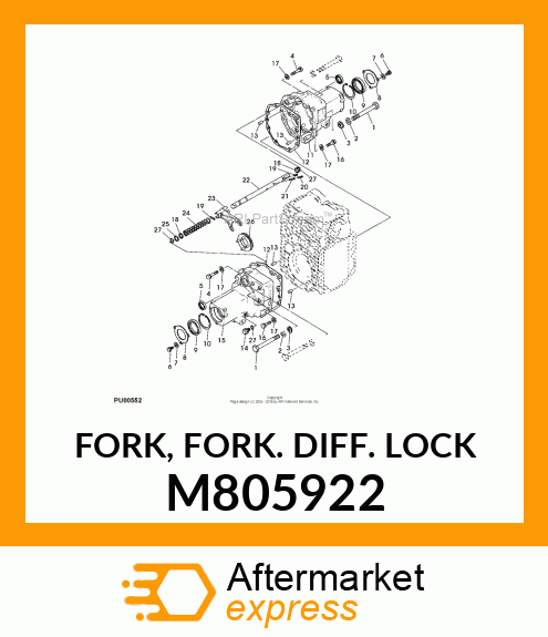 FORK, FORK. DIFF. LOCK M805922