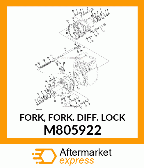 FORK, FORK. DIFF. LOCK M805922