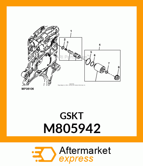 GASKET, GASKET, SOLENOID M805942