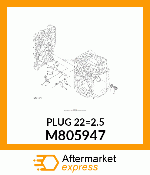 PLUG 22=2.5 M805947