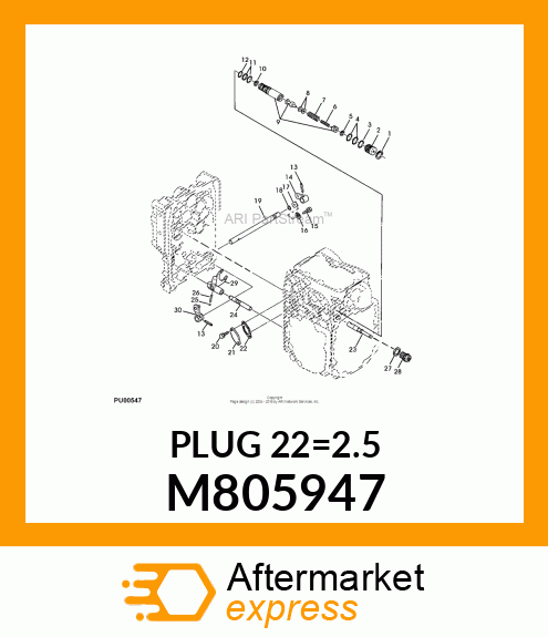 PLUG 22=2.5 M805947