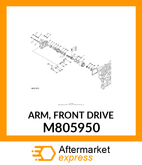 ARM, FRONT DRIVE M805950