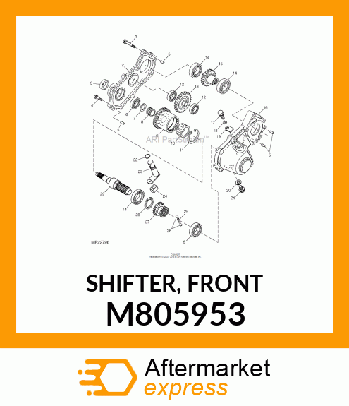 SHIFTER, FRONT M805953