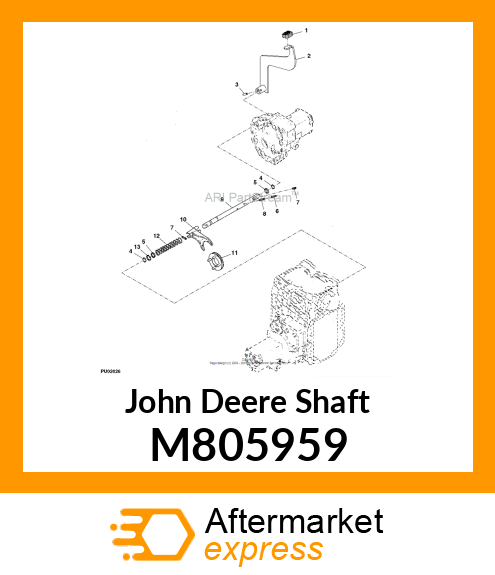 SHAFT, DIFF. LOCK M805959