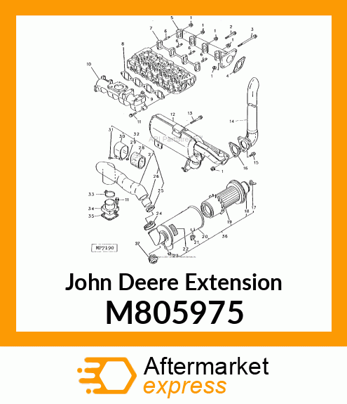 EXTENSION, EXHAUST M805975