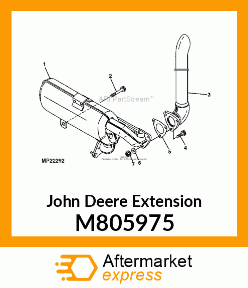 EXTENSION, EXHAUST M805975