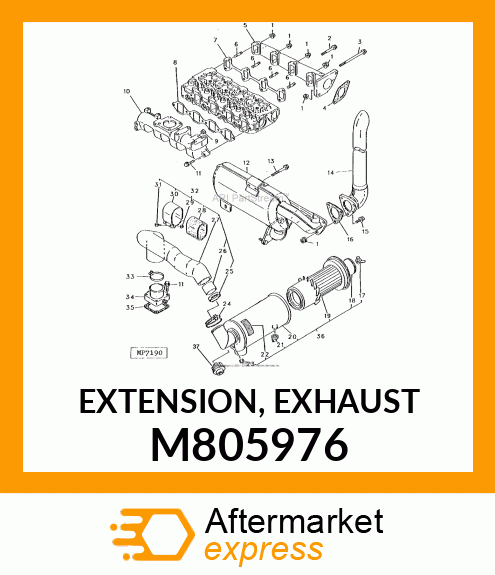 EXTENSION, EXHAUST M805976