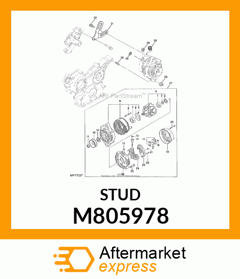 STUD, ALTERNATOR M805978