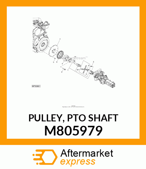 PULLEY, PTO SHAFT M805979