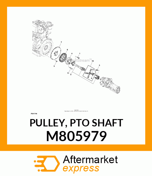 PULLEY, PTO SHAFT M805979