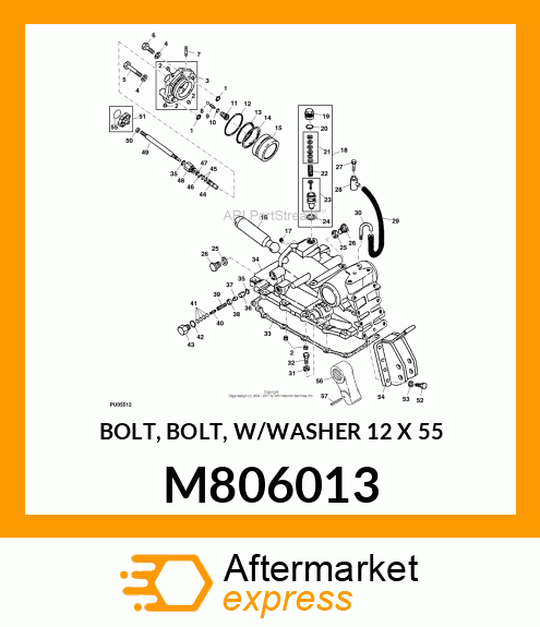 BOLT, BOLT, W/WASHER 12 X 55 M806013