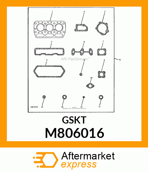 GASKET, MANIFOLD M806016