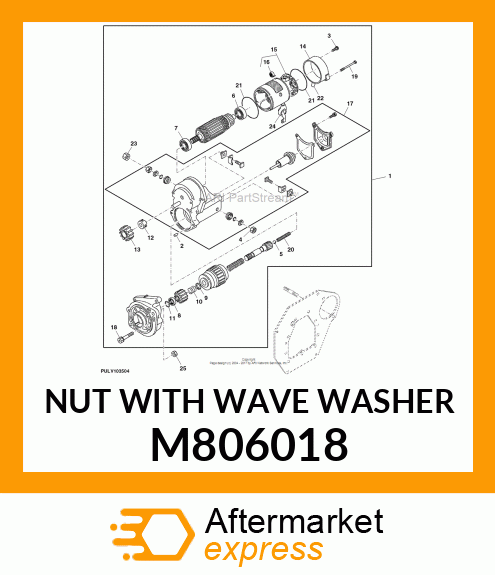 NUT WITH WAVE WASHER M806018