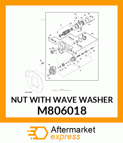 NUT WITH WAVE WASHER M806018