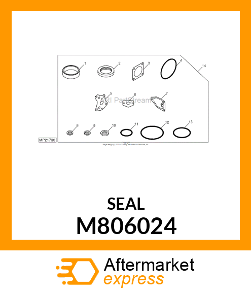 SEAL, OIL, FABRIC M806024