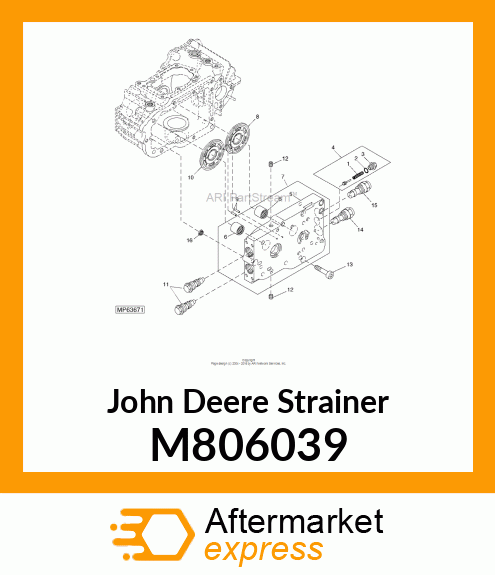 STRAINER, STRAINER M806039