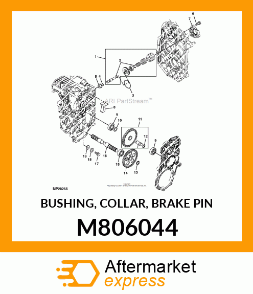 BUSHING, COLLAR, BRAKE PIN M806044