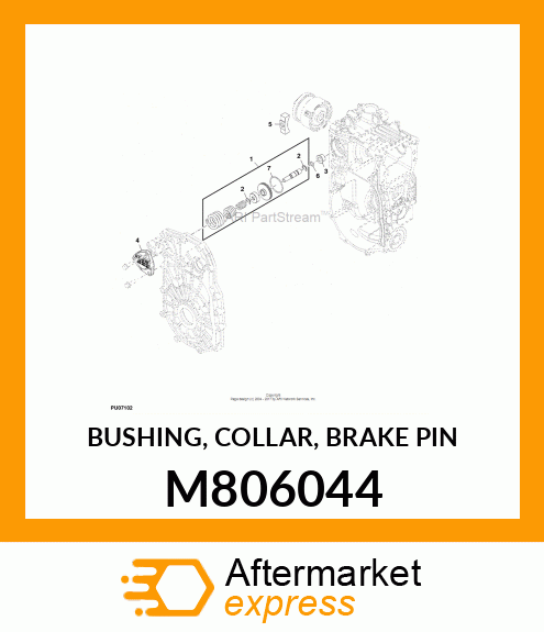 BUSHING, COLLAR, BRAKE PIN M806044