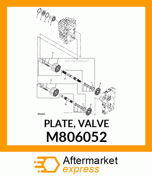 PLATE, PLATE, VALVE M806052