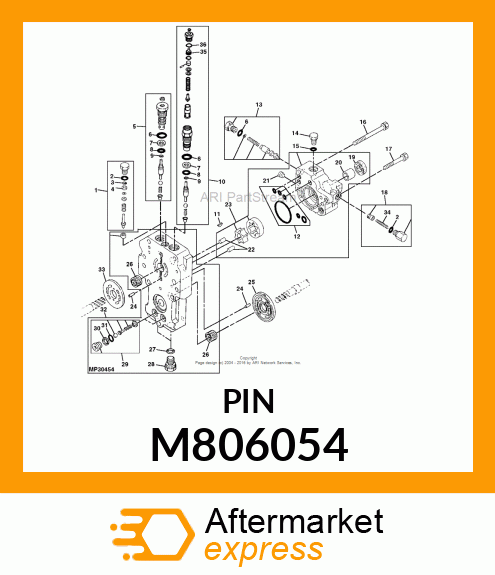 PIN, PIN, 4X13.8 M806054