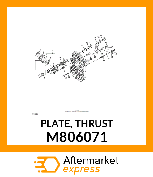 PLATE, THRUST M806071