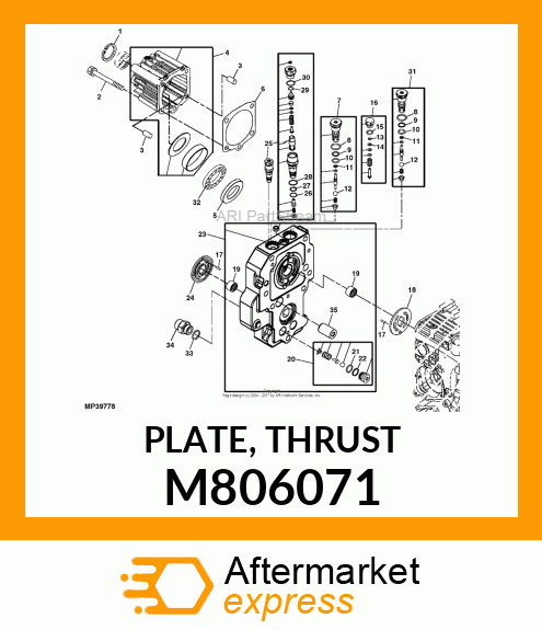 PLATE, THRUST M806071