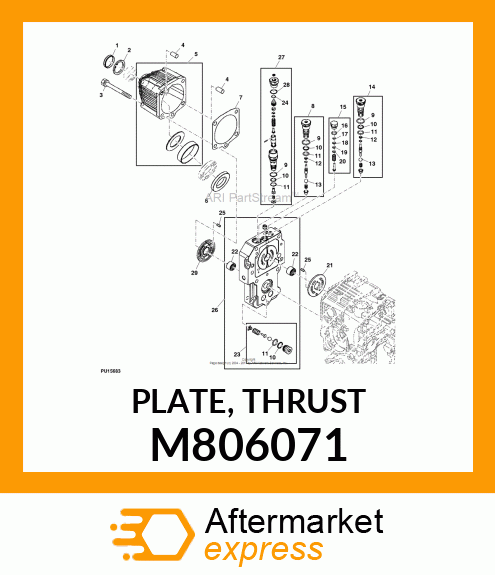 PLATE, THRUST M806071