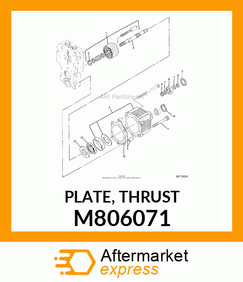 PLATE, THRUST M806071