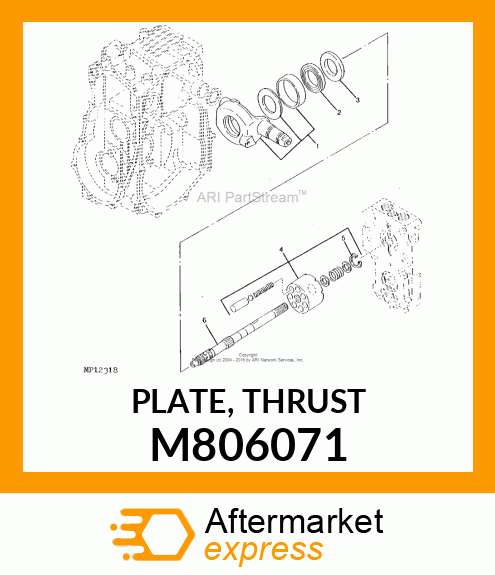 PLATE, THRUST M806071