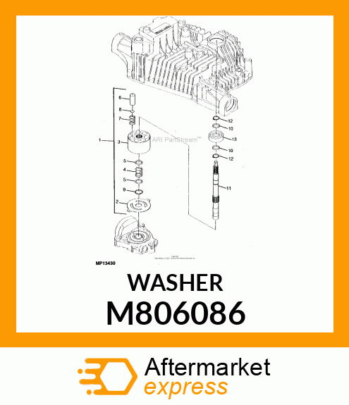 WASHER, WASHER, 17X23X1 M806086