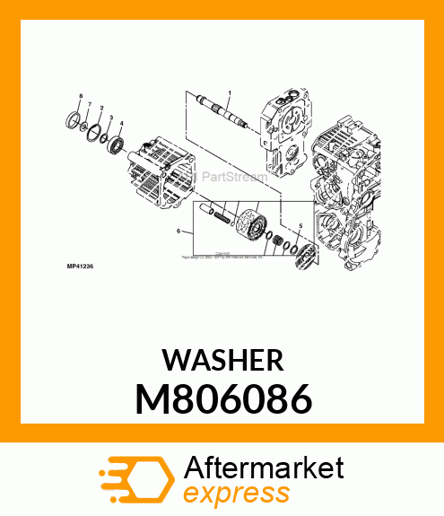 WASHER, WASHER, 17X23X1 M806086