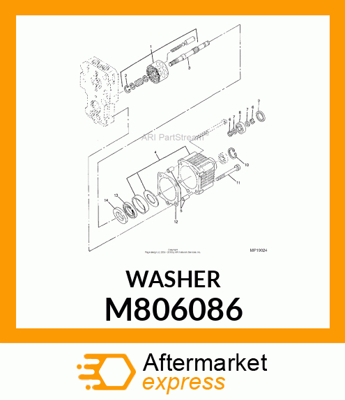 WASHER, WASHER, 17X23X1 M806086