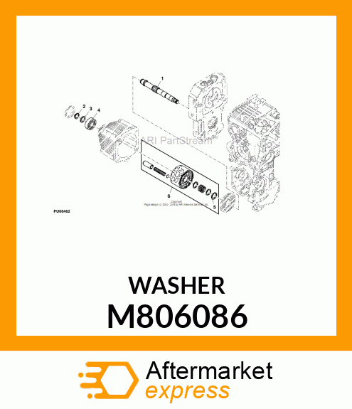 WASHER, WASHER, 17X23X1 M806086