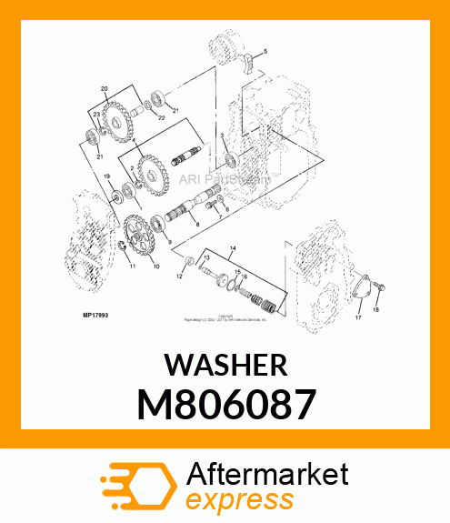 WASHER, WASHER M806087