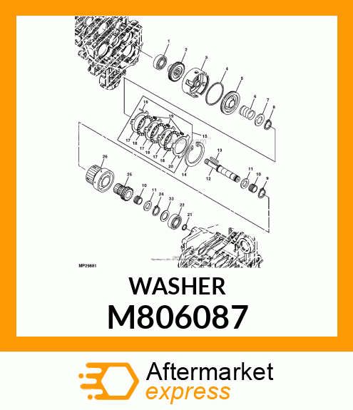 WASHER, WASHER M806087