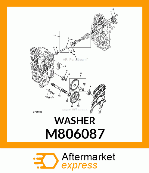 WASHER, WASHER M806087