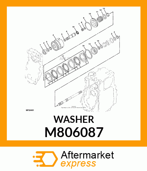 WASHER, WASHER M806087