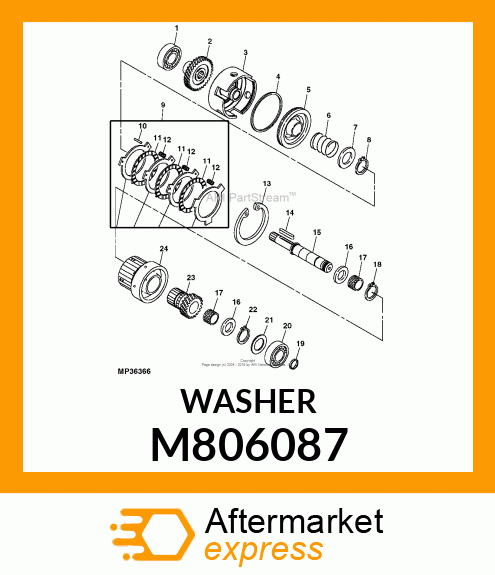 WASHER, WASHER M806087