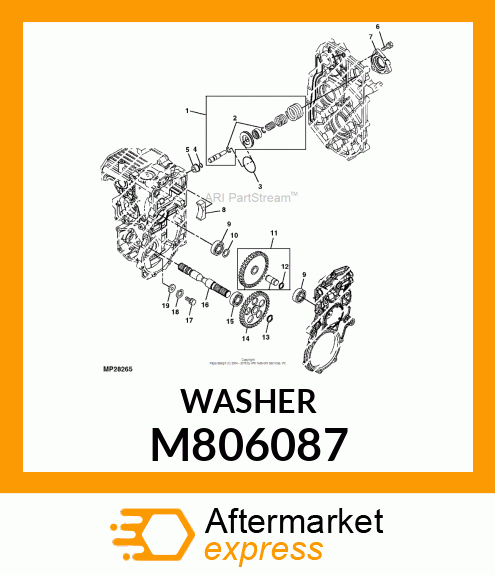 WASHER, WASHER M806087