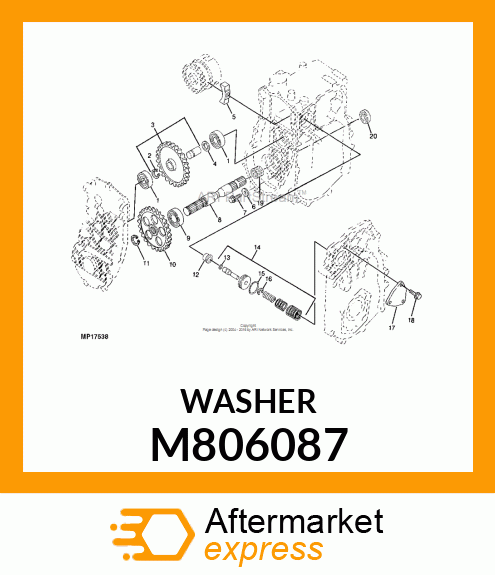 WASHER, WASHER M806087