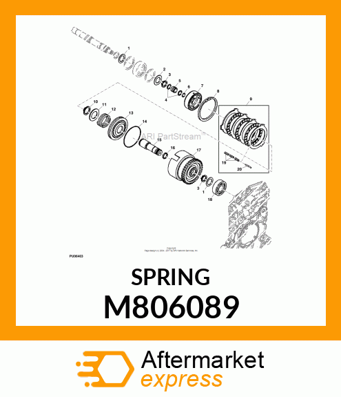 SPRING, CLUTCH SPRING M806089