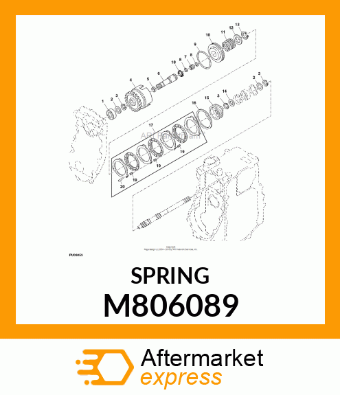 SPRING, CLUTCH SPRING M806089