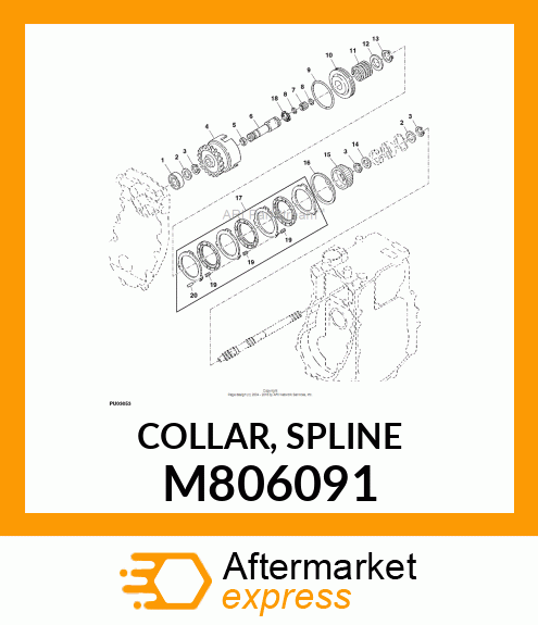 COLLAR, SPLINE M806091