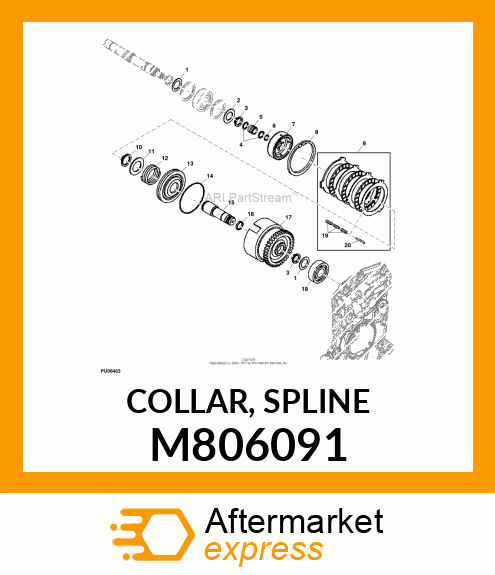 COLLAR, SPLINE M806091