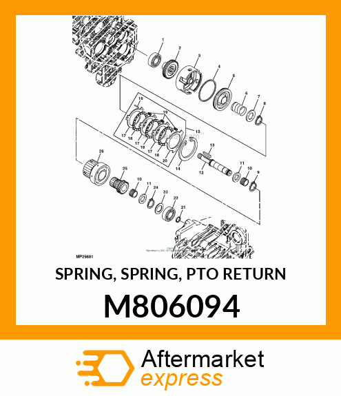 SPRING, SPRING, PTO RETURN M806094