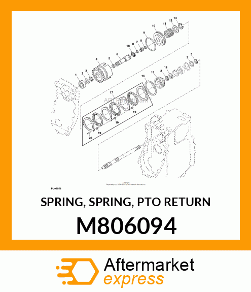 SPRING, SPRING, PTO RETURN M806094